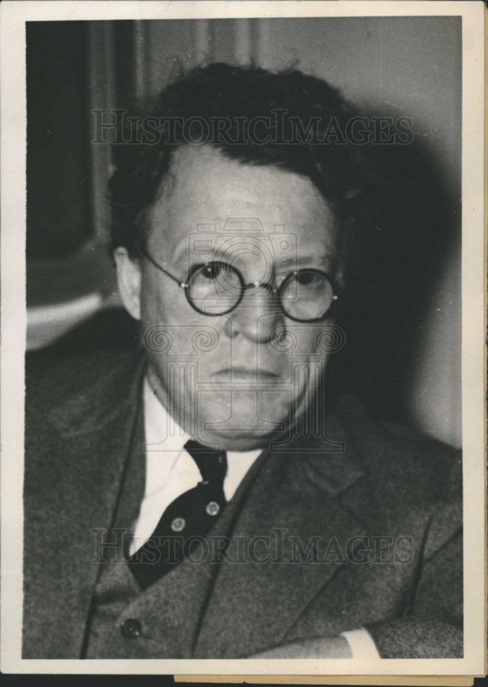 1941 Press Photo William H Davis American Chairman Meditation Board New York - Historic Images