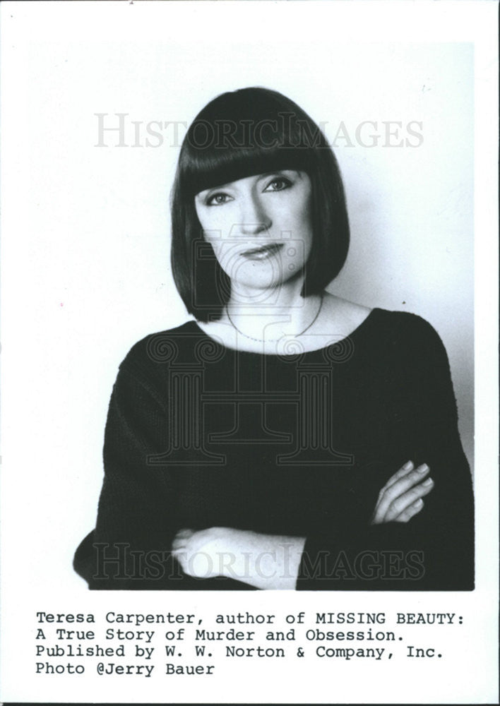 1988 Press Photo Teresa Carpenter Missing Beauty Author - Historic Images