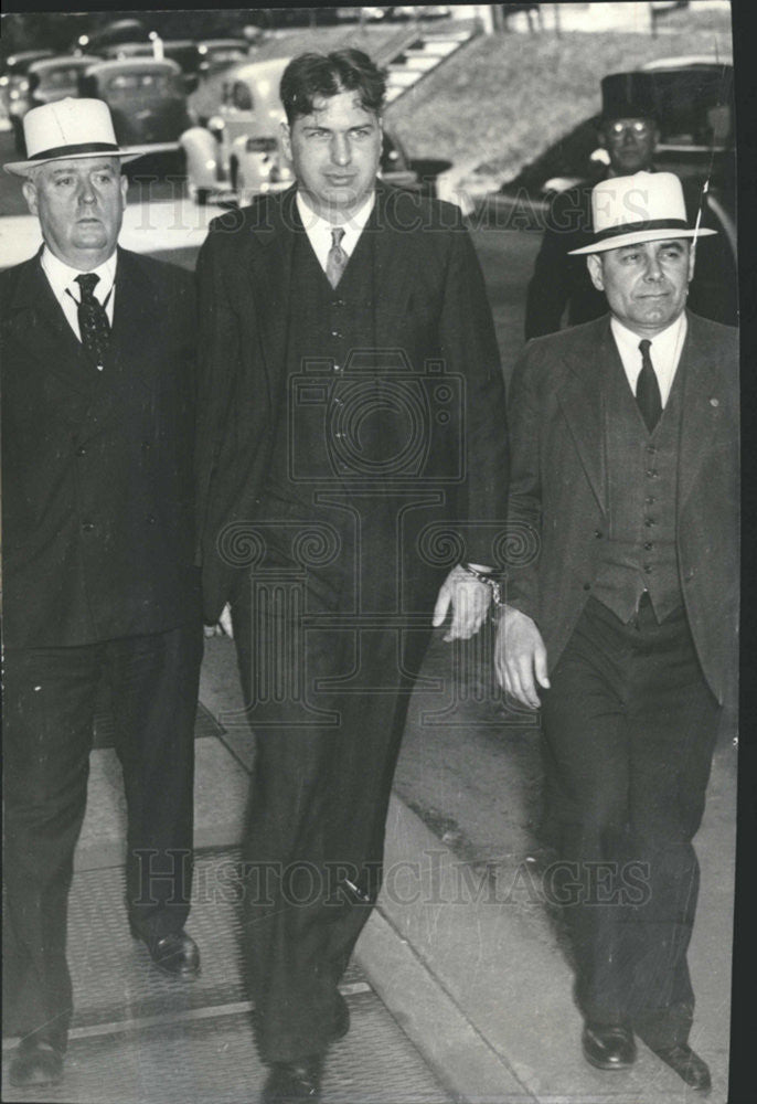 1936 Press Photo Newell Sherman Sentenced Electric Chair Drowning Wife - Historic Images