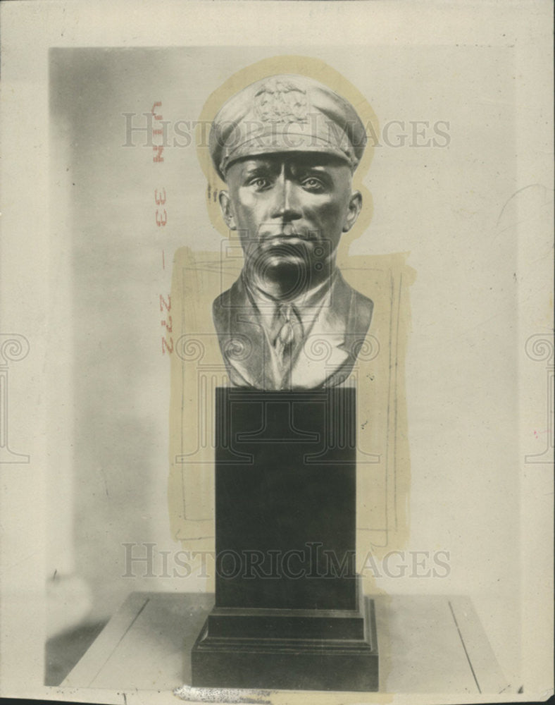 1926 Press Photo Bust of Capt. Fried - Historic Images