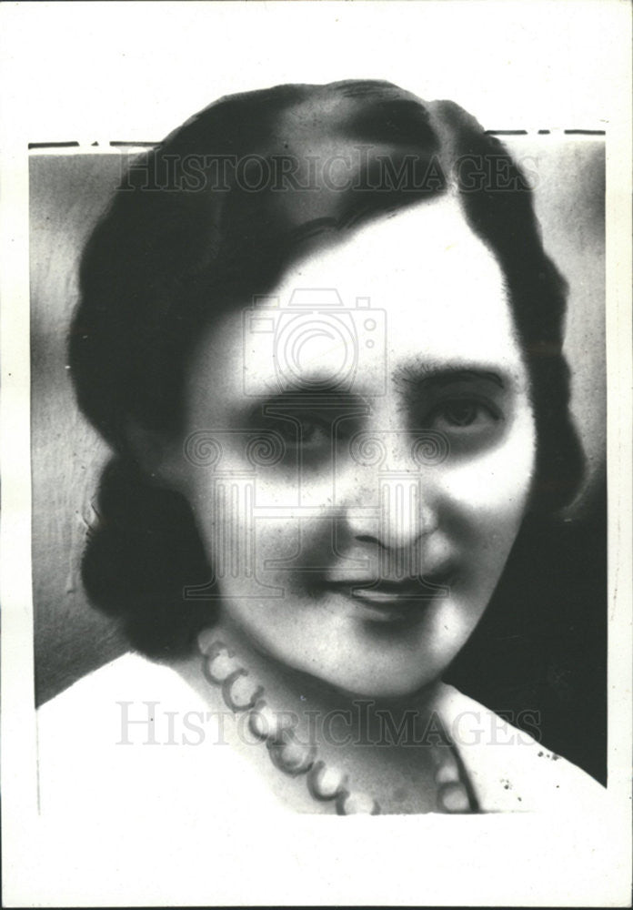 1935 Press Photo ALICE SHERMAN WIFE NEWELL P. SHERMAN - Historic Images