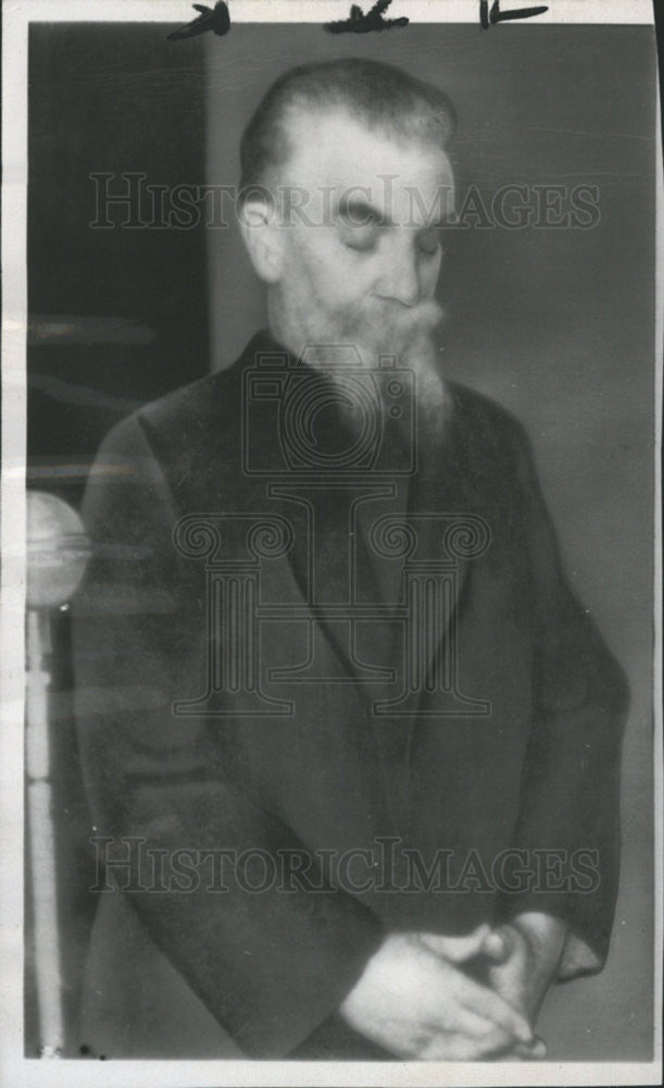 1949 Press Photo Russian Orthodox Father Aleksel Krishko Sentenced 6 Months Jail - Historic Images