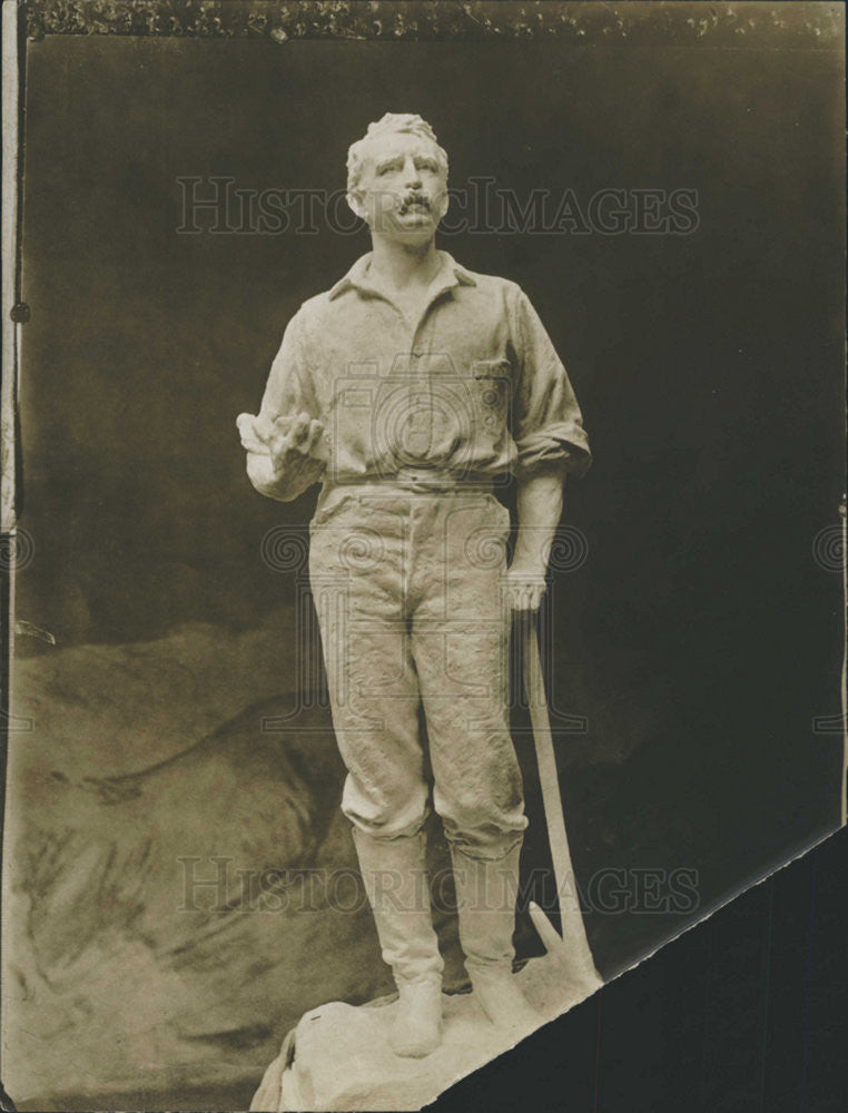 1908 Press Photo Statue John Mackay - Historic Images