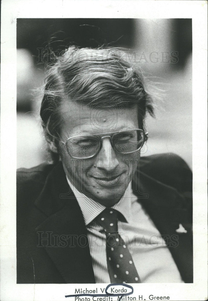 1977 Press Photo Michal V. Korda - Historic Images