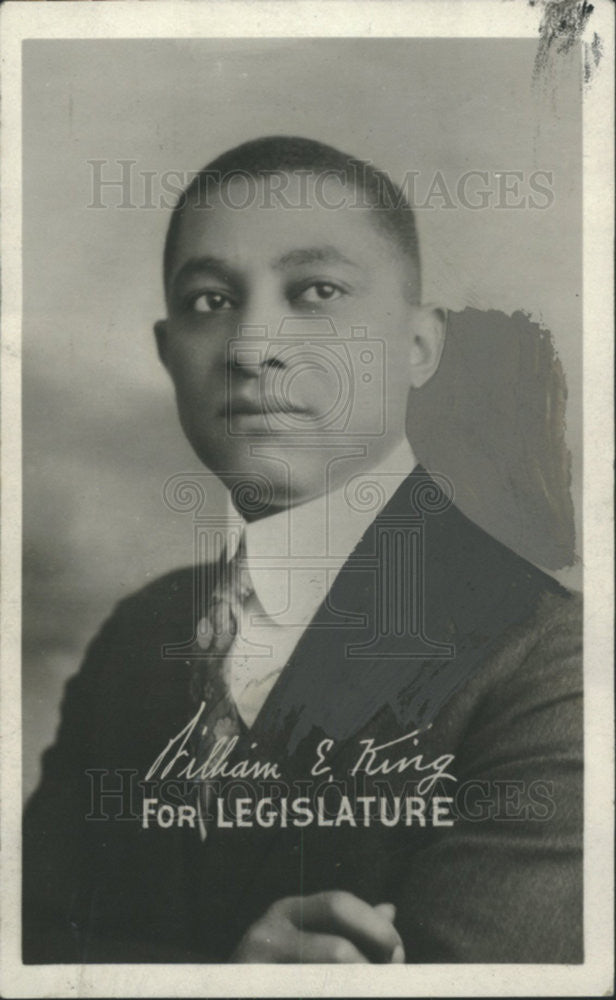 1927 Press Photo Postcard of William E. King, Candidate for State Legislature - Historic Images