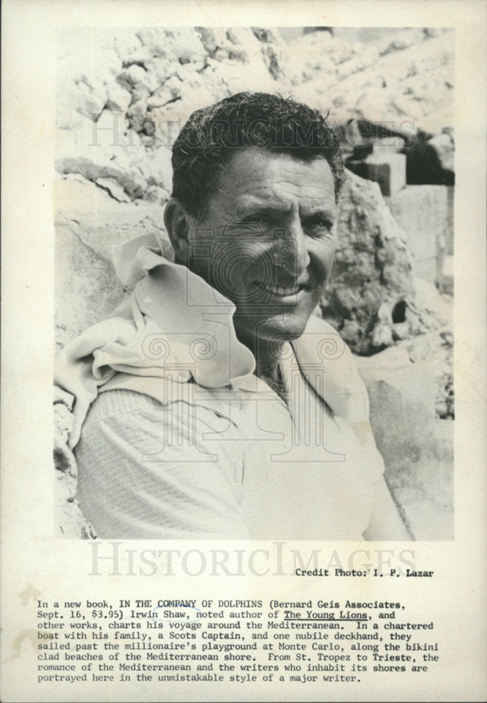 1964 Press Photo Irwin Shaw American playwright &quot;The Young Lions&quot; Author - Historic Images