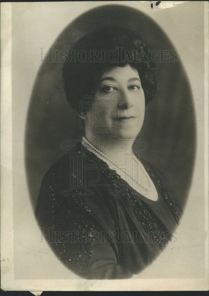1924 Press Photo Mrs. Mollie Netcher Newbury Of Chicago - Historic Images