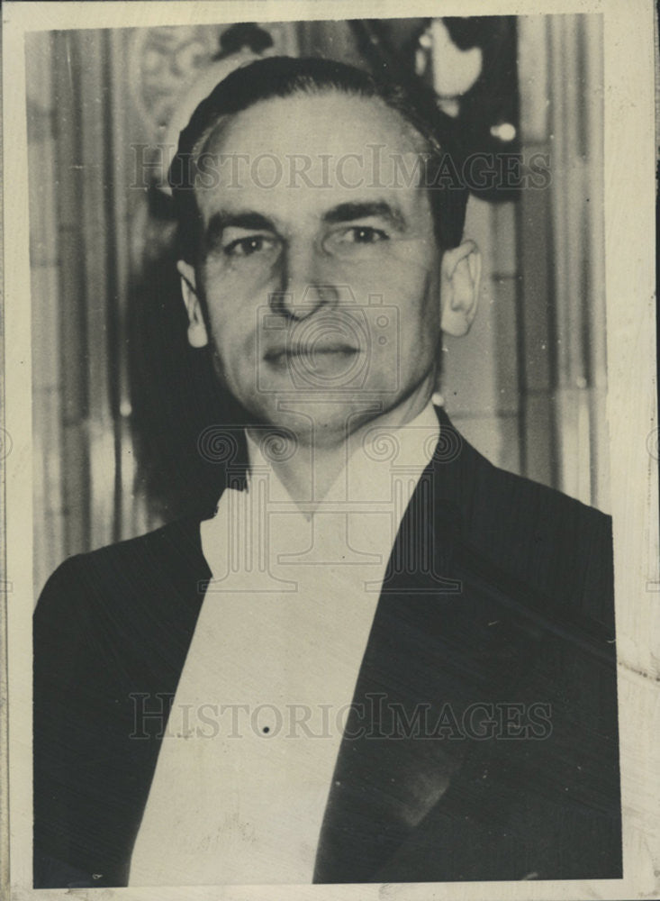 1940 Press Photo Archibald Sinclair British Air Secretary Germain Raids Weather - Historic Images