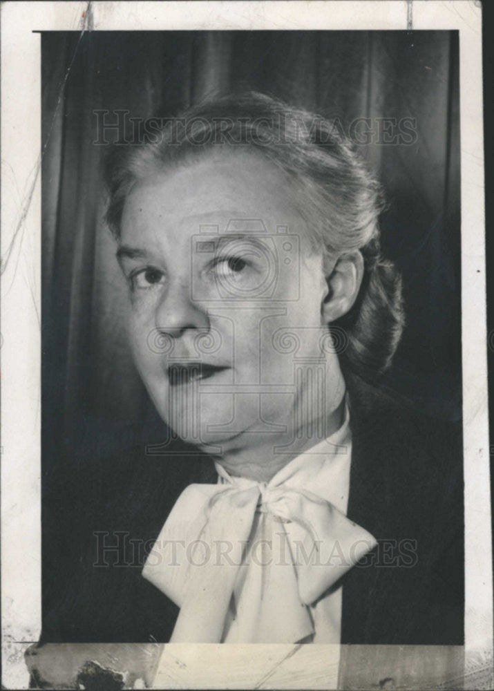 1957 Press Photo writer Dorothy Thompson - Historic Images