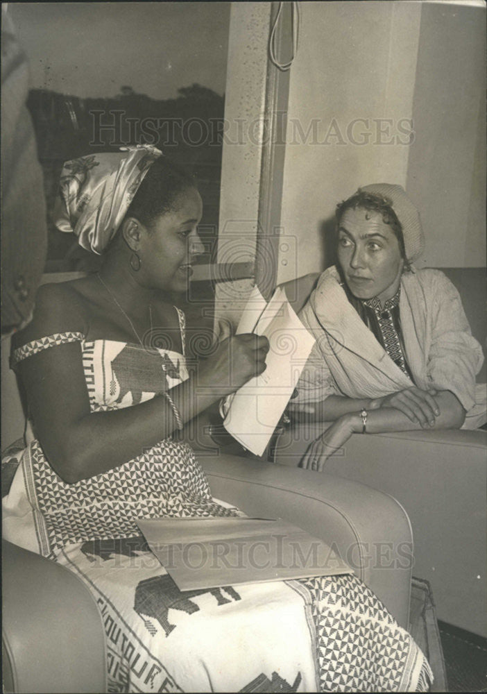 1959 Press Photo Mrs. Sekous Toure wife president Guinea guest palace - Historic Images