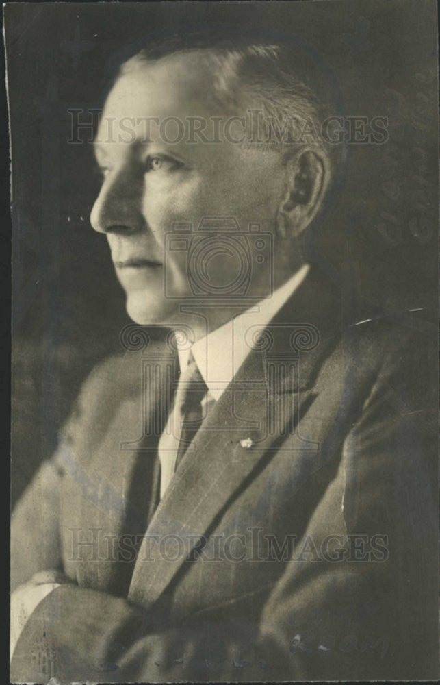 1927 Press Photo Clayton A Grinnell Detroit Merchant - Historic Images
