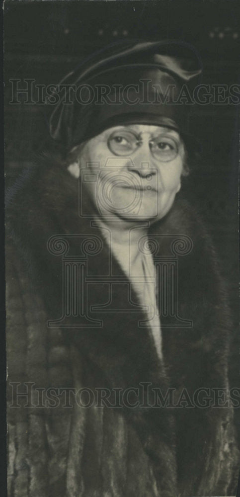1927 Press Photo Mrs William E Dever Former Mayor oc Chicagos Wife - Historic Images