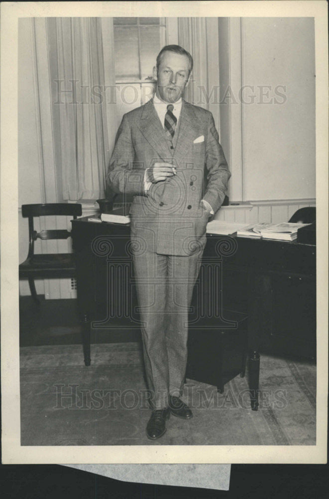 1936 Press Photo President of Amherst College, Stanley King - Historic Images