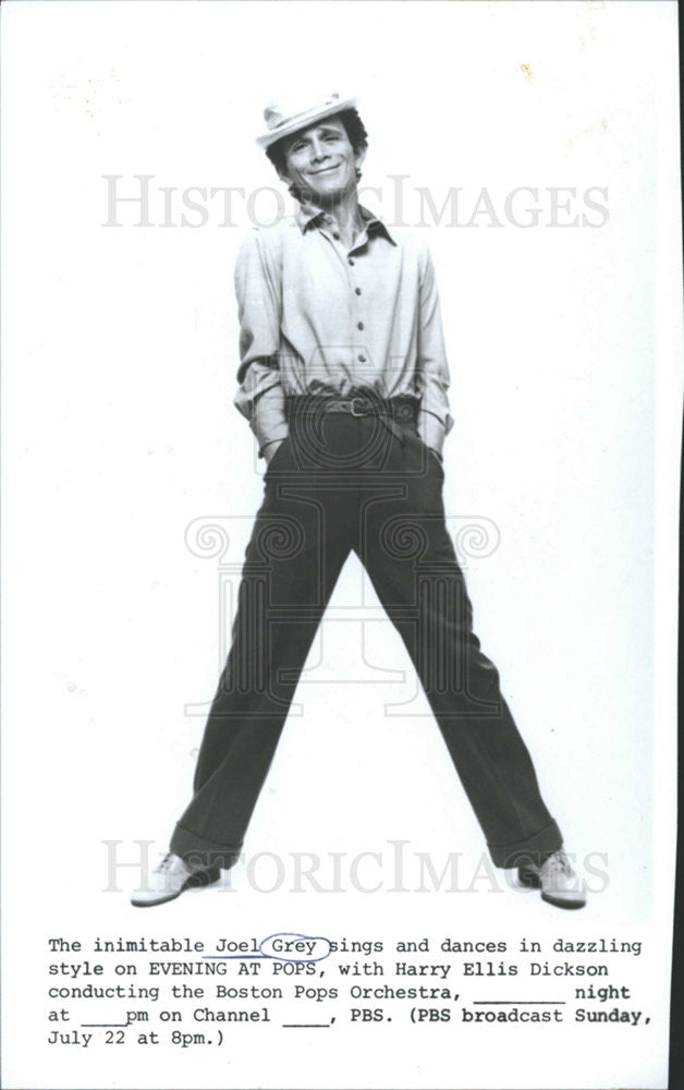 Undated Press Photo Joel Grey Singer Dancer Evening Pops Harry Ellis Dickson - Historic Images