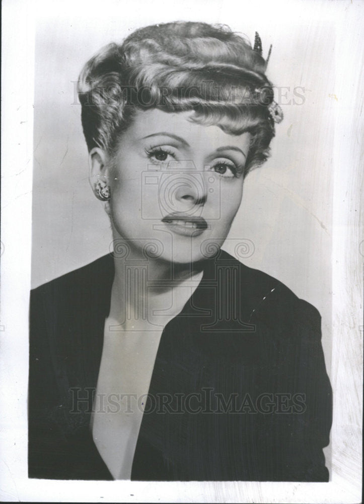 1950 Press Photo Martha Scott,actress - Historic Images