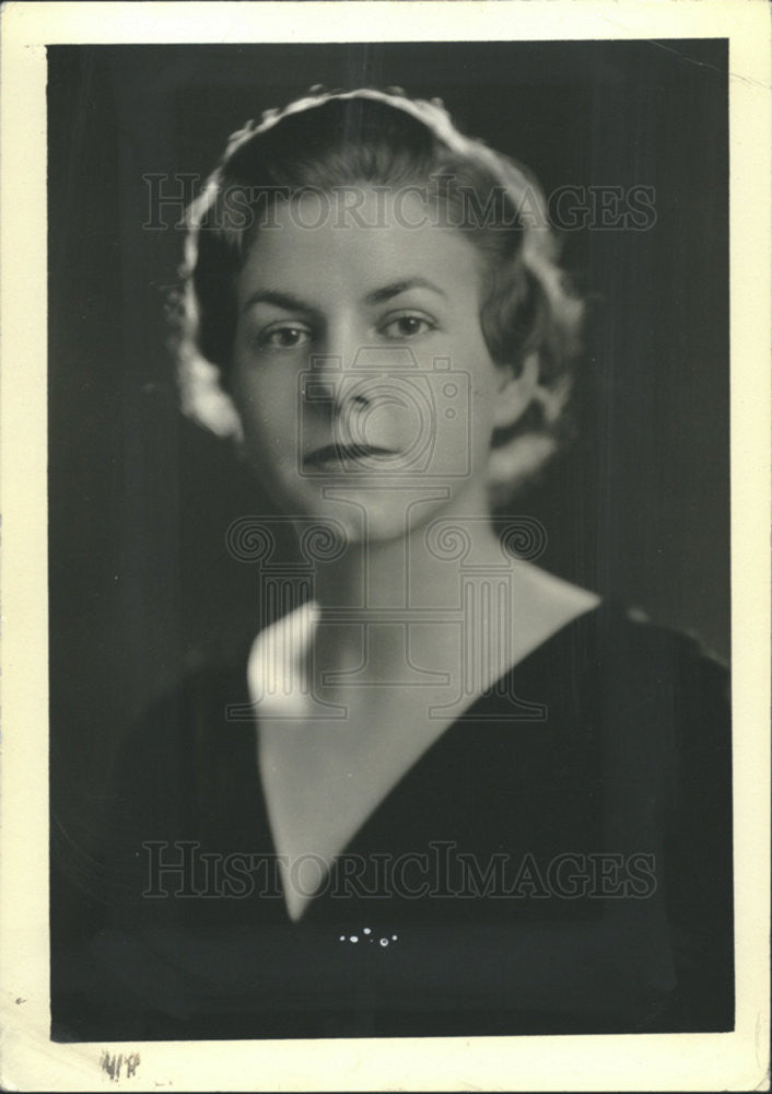 1934 Press Photo Mrs Frederica Bellamy - Historic Images