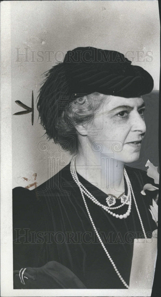 1939 Press Photo Mrs. Arron De Roy widow Det. philanthropist - Historic Images