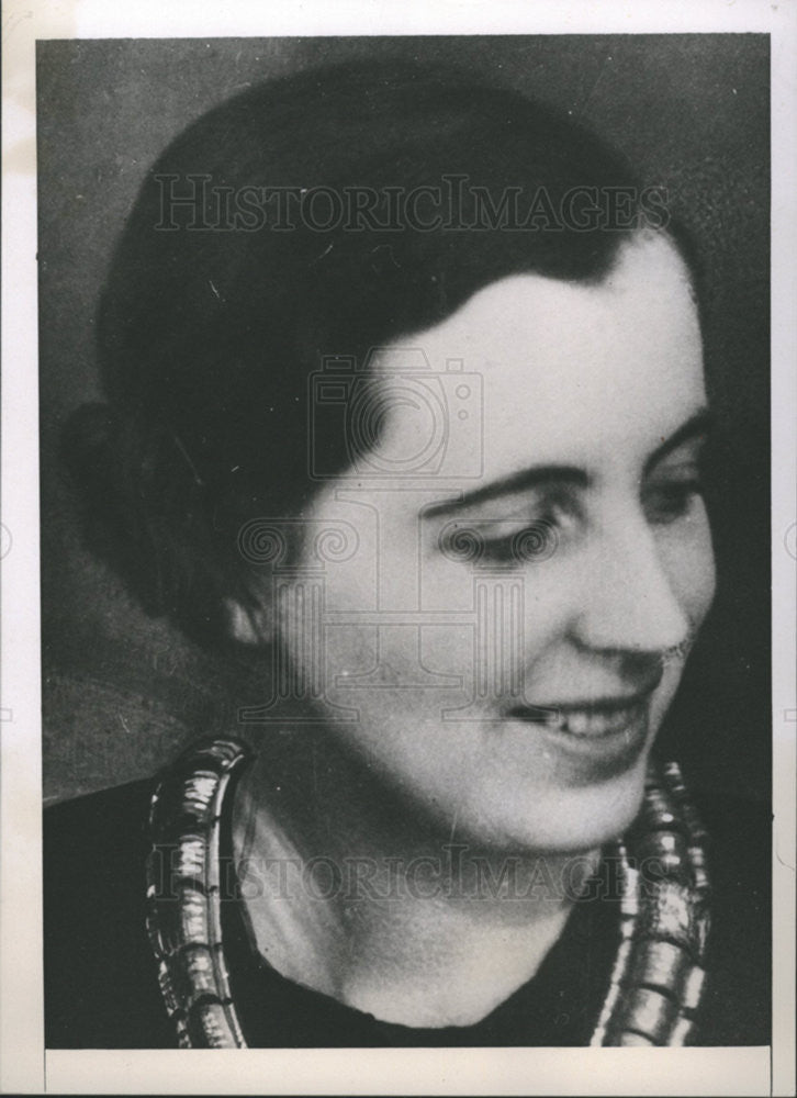 1937 Press Photo MRS. MABEL BARRECHIN PARIS - Historic Images