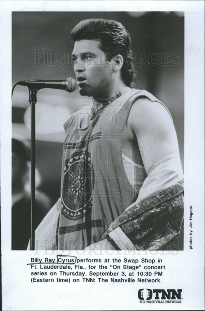 1995 Press Photo Billy Ray Cyrus,country music - Historic Images