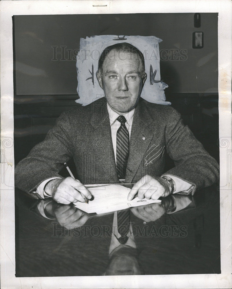 1962 Press Photo William A Downs,new director of Airports - Historic Images