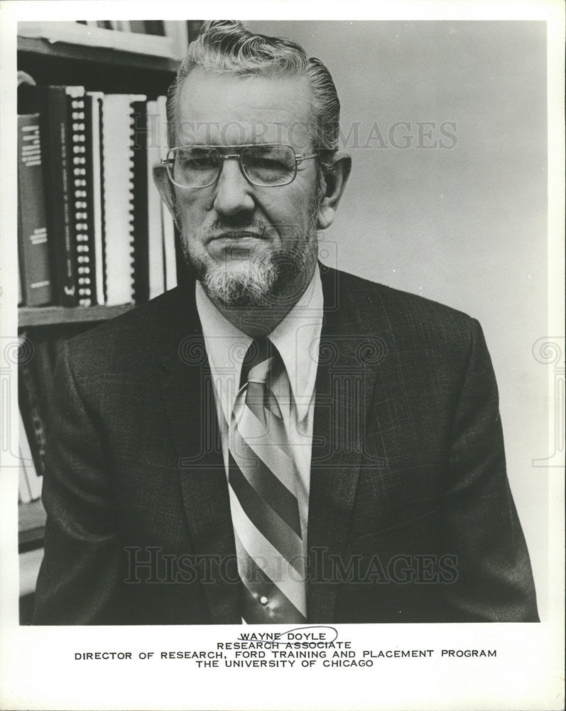 1972 Press Photo Wayne Doyle Research associate Ford Training Placement Program - Historic Images