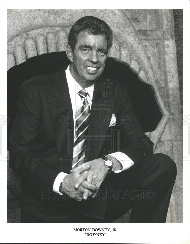 Press Photo Morton Downey Jr. singer - Historic Images