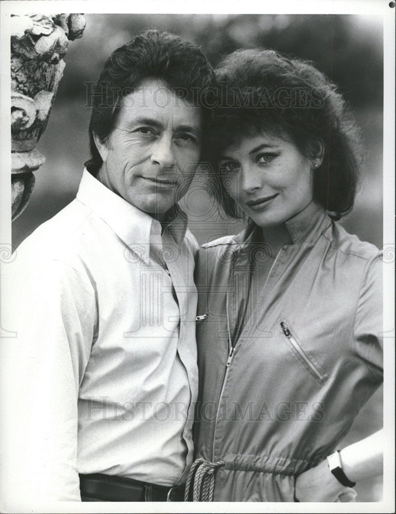 1982 Press Photo Bill Bixby and Lesley Anne Down,actors - Historic Images