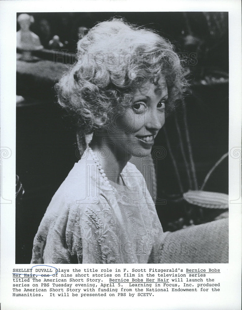 1977 Press Photo Shelley Duvall Stars In Bernice Bobs Her Hair - Historic Images