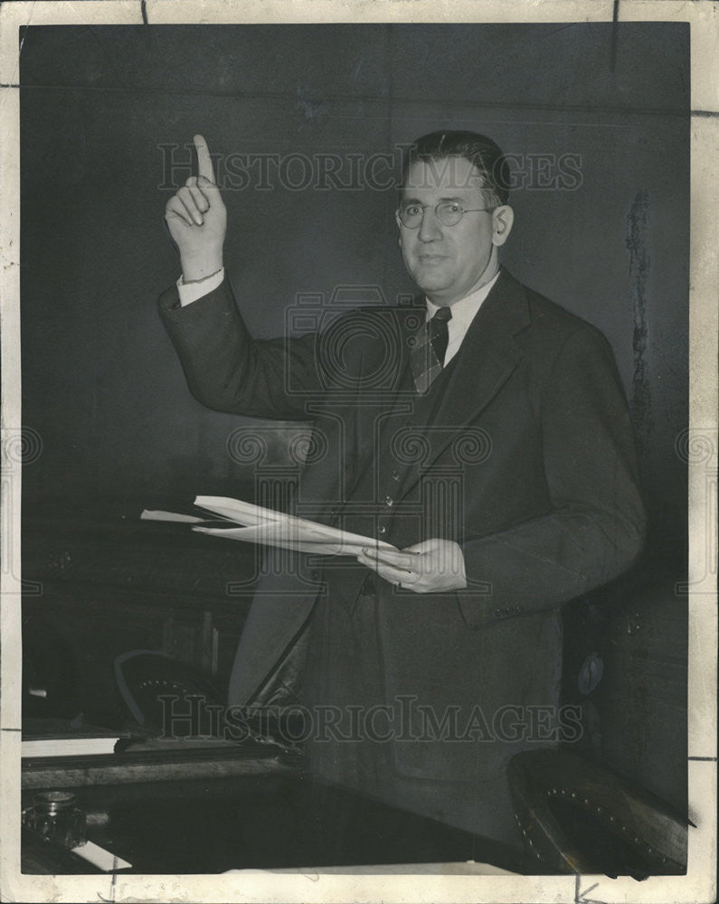 1940 Press Photo Alderman Paul H Douglas of Chicago Ill - Historic Images