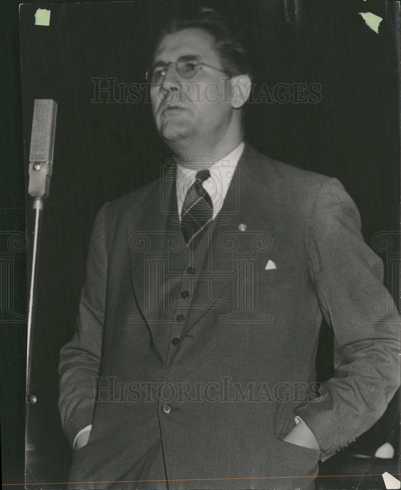 Press Photo Alderman Paul Douglas of Chicago Ill - Historic Images