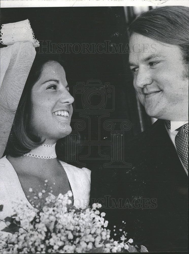 1970 Press Photo Suzanne Ingersoll Marries Roderick McKinnon Fourth Presbyterian - Historic Images