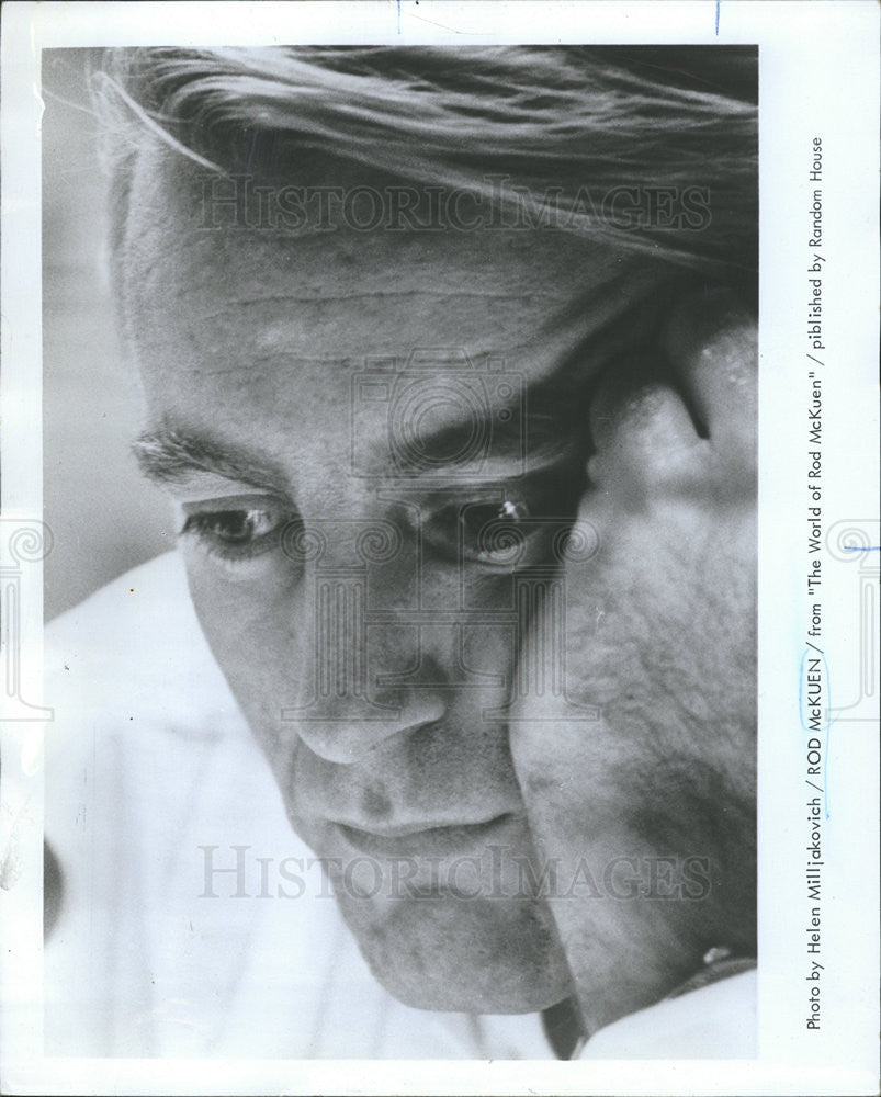 1971 Press Photo Rod McKuen,author - Historic Images