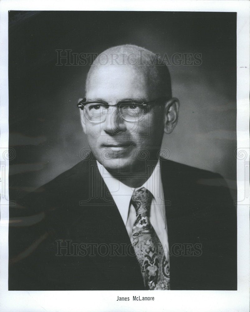 1976 Press Photo James W. McLamore Chairman Burger King Corp. Chicago Seminar - Historic Images