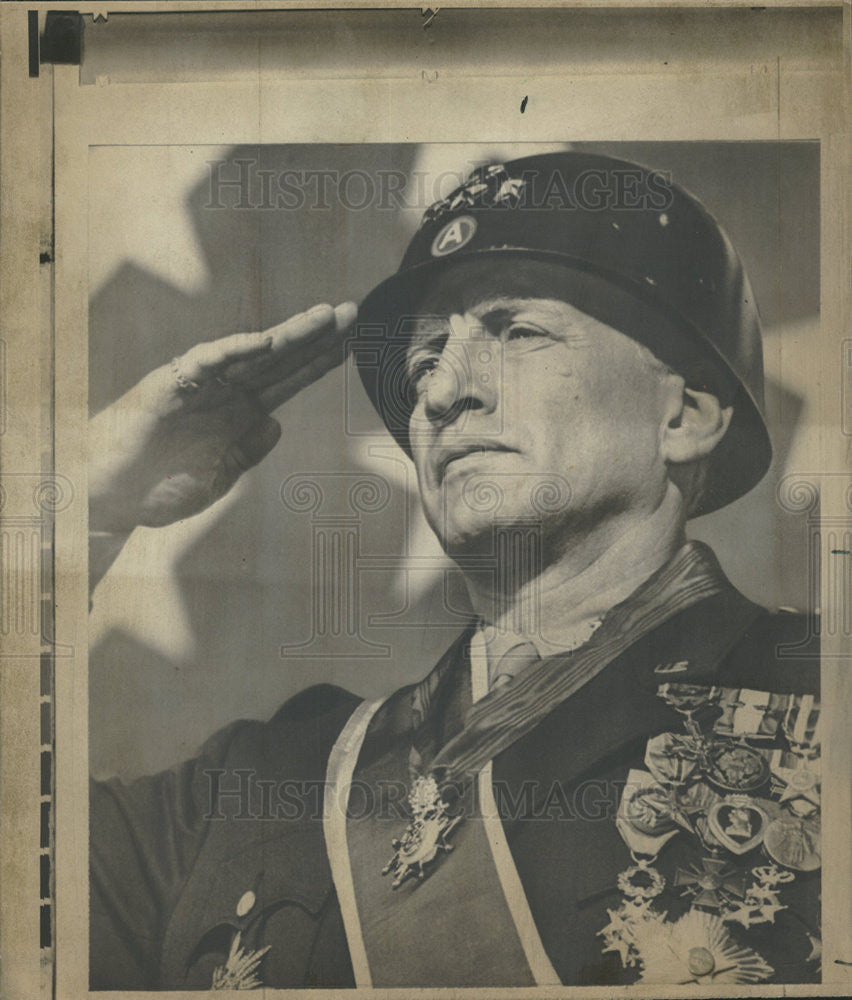 1971 Press Photo George C. Scott in &quot;Patton&quot; - Historic Images