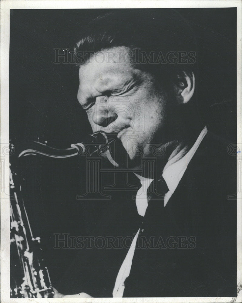 1975 Press Photo Zoot Sims,saxophonist - Historic Images