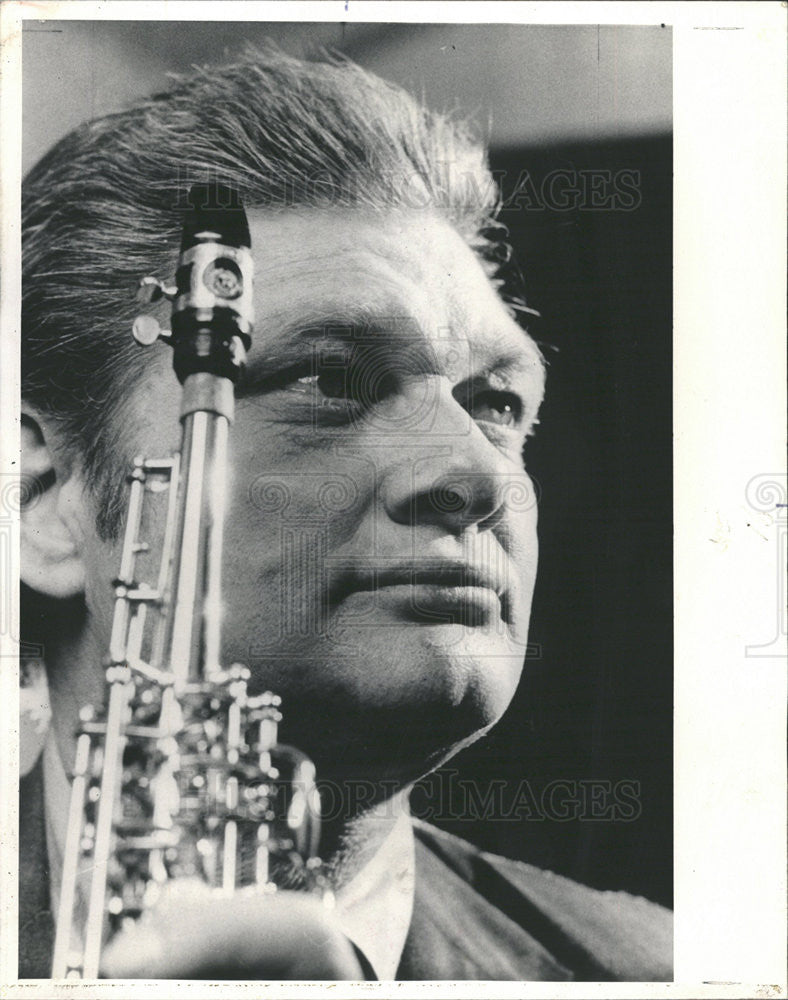 1985 Press Photo Jazz Saxophonist Zoot Sims - Historic Images