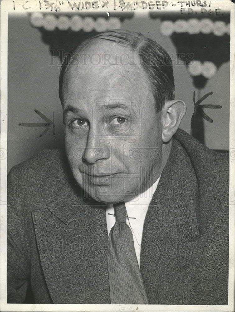 1935 Press Photo Donald R. Richberg Director National Recovery Administration - Historic Images