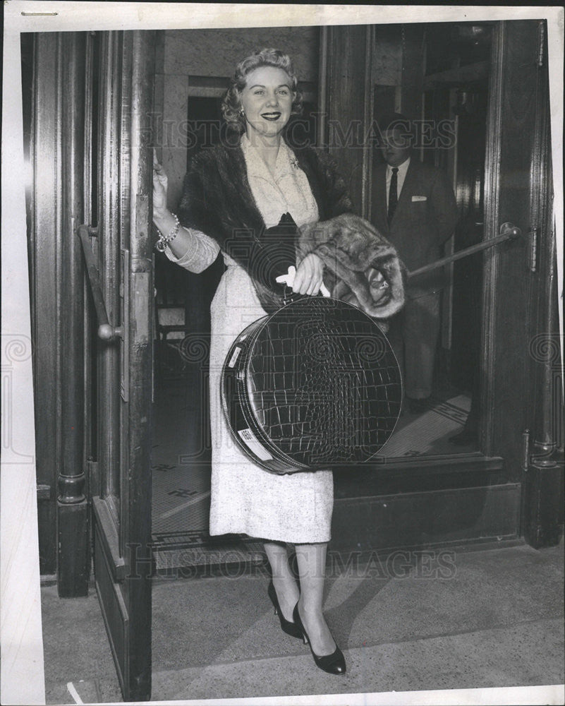 1958 Press Photo Mrs. Furrow Rich Chicago Society - Historic Images