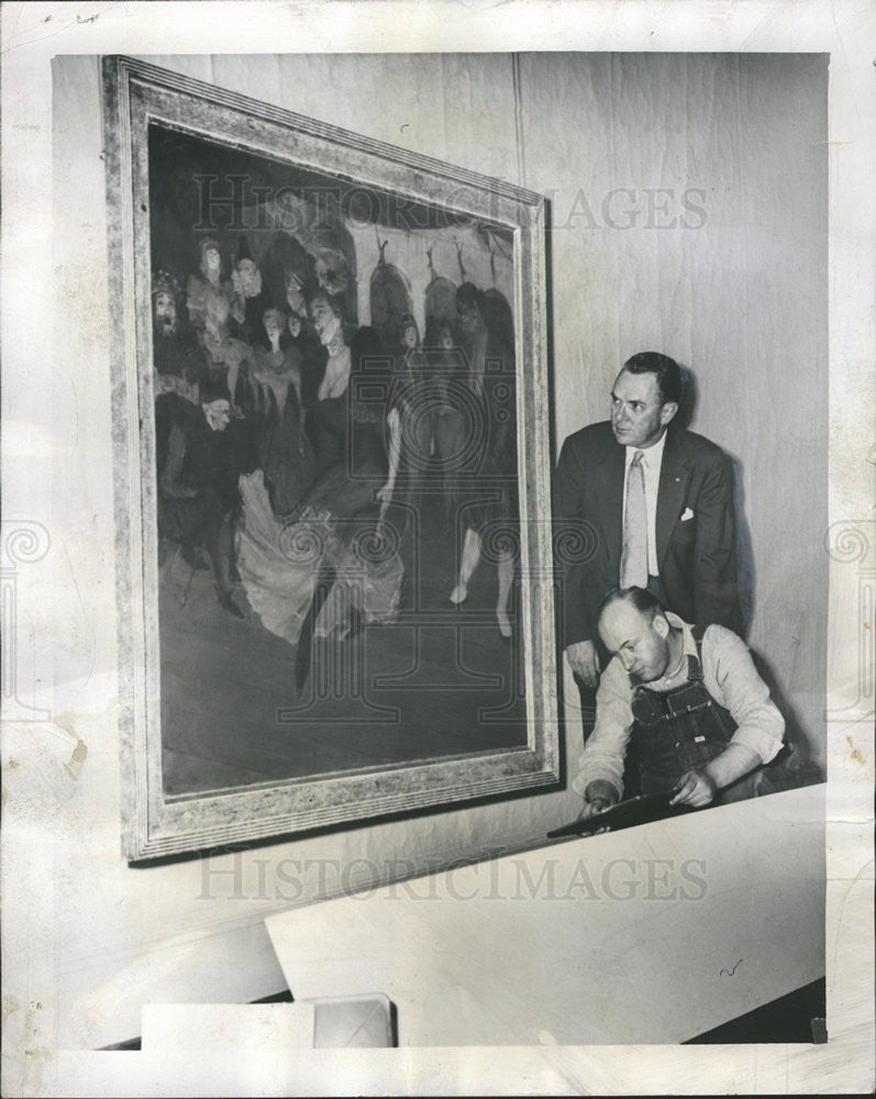 1955 Press Photo Daniel Catton Rich Chicago Art Institute Director - Historic Images