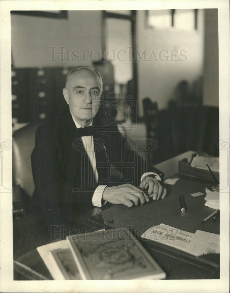 1931 Press Photo Edward Nockels Chicago Labor Federation - Historic Images
