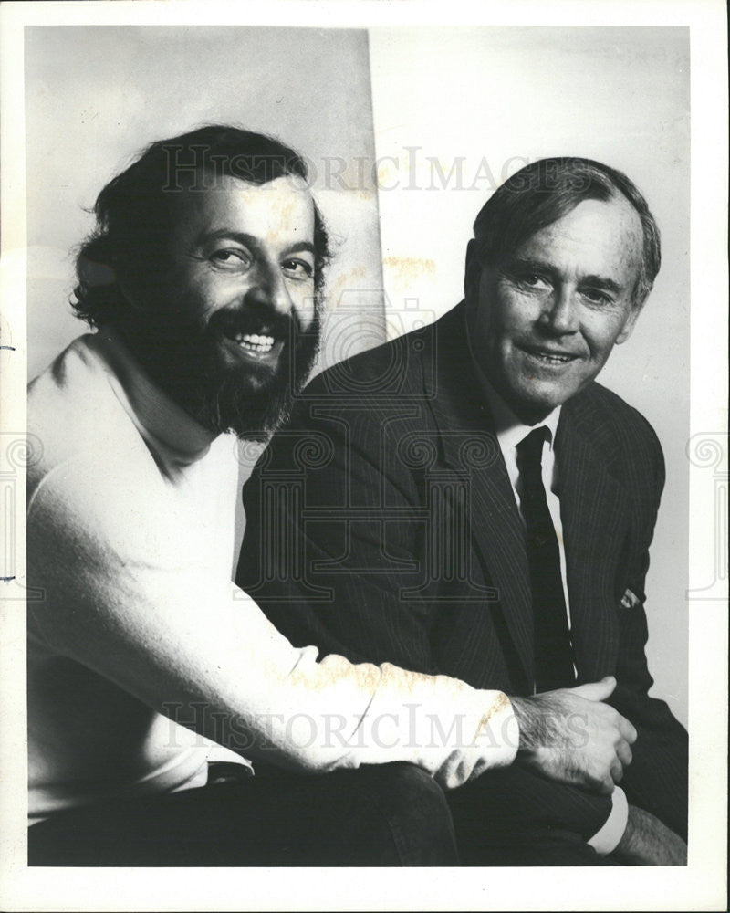 1974 Press Photo David Rintels and Henry Fonda,actors - Historic Images