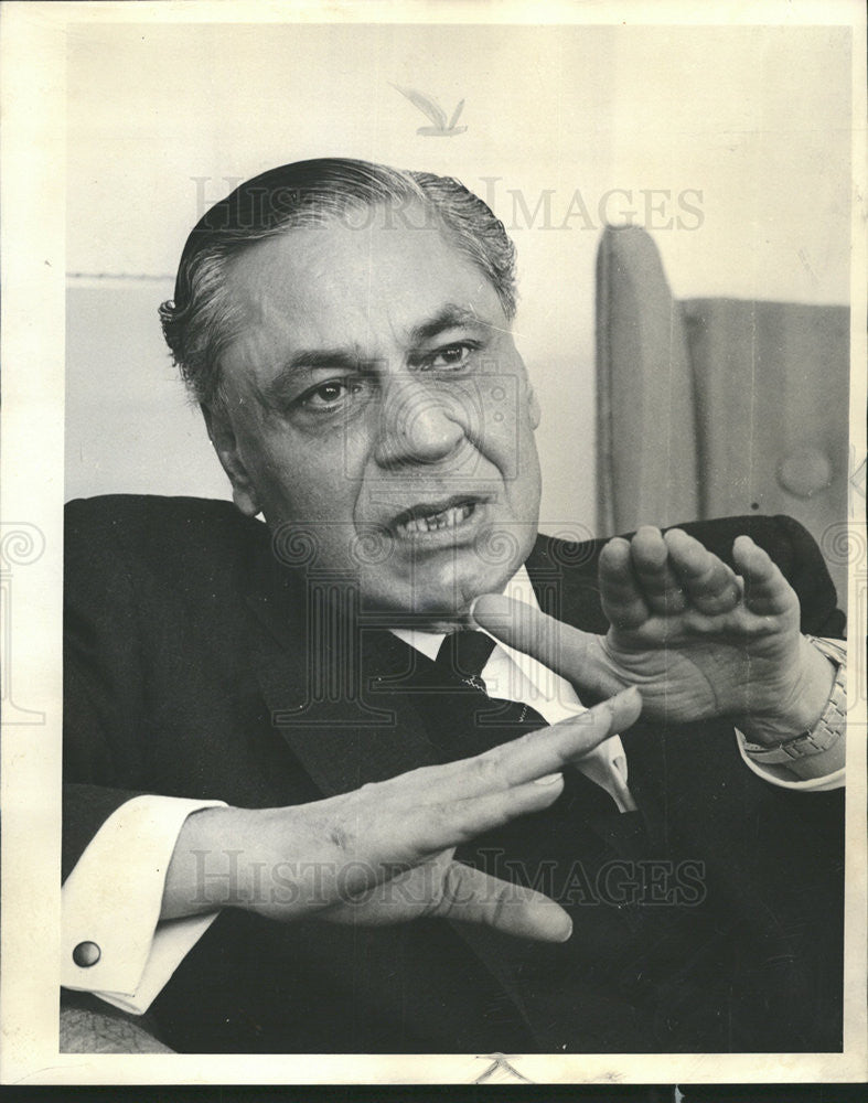 1963 Press Photo BK Nebru, Indian Ambassador to the United States - Historic Images