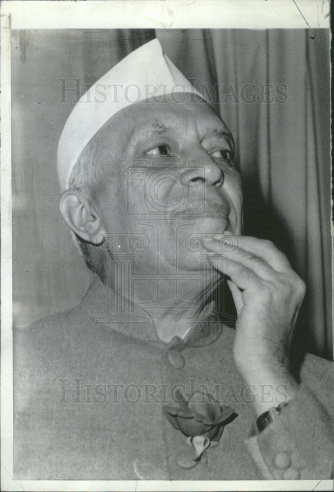 1961 Press Photo Indian Prime Minister Jawaharlal Nehru - Historic Images