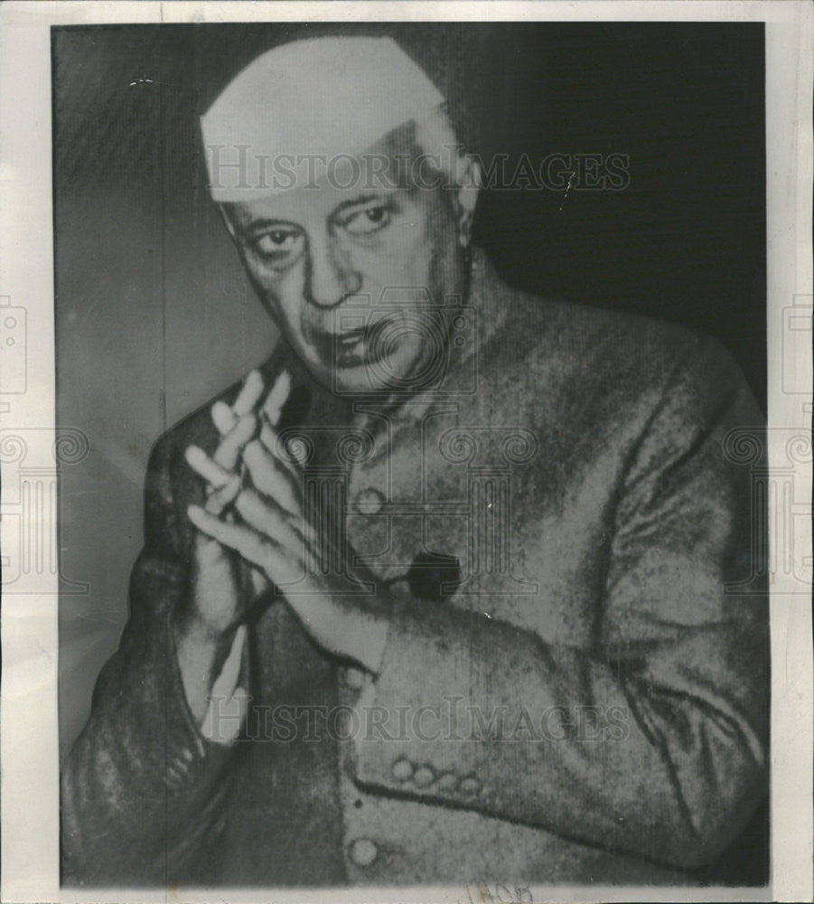 1961 Press Photo Indian Prime Minister Jawaharlal Nehru - Historic Images