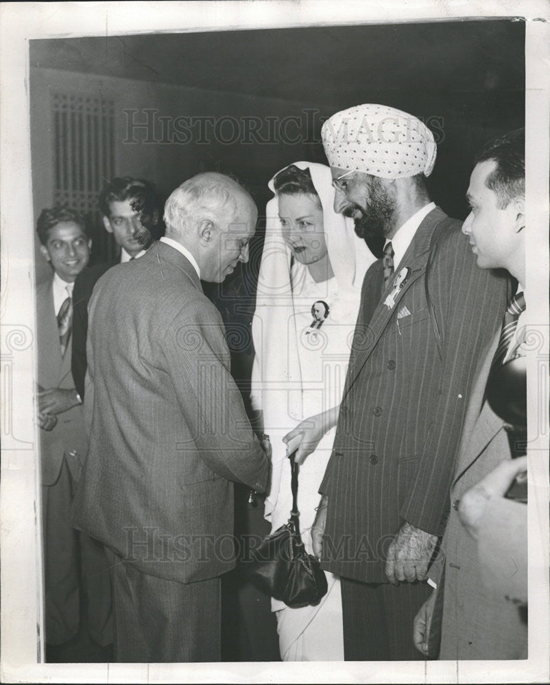 1949 Press Photo Nehru India Hindustan Students Association International House - Historic Images