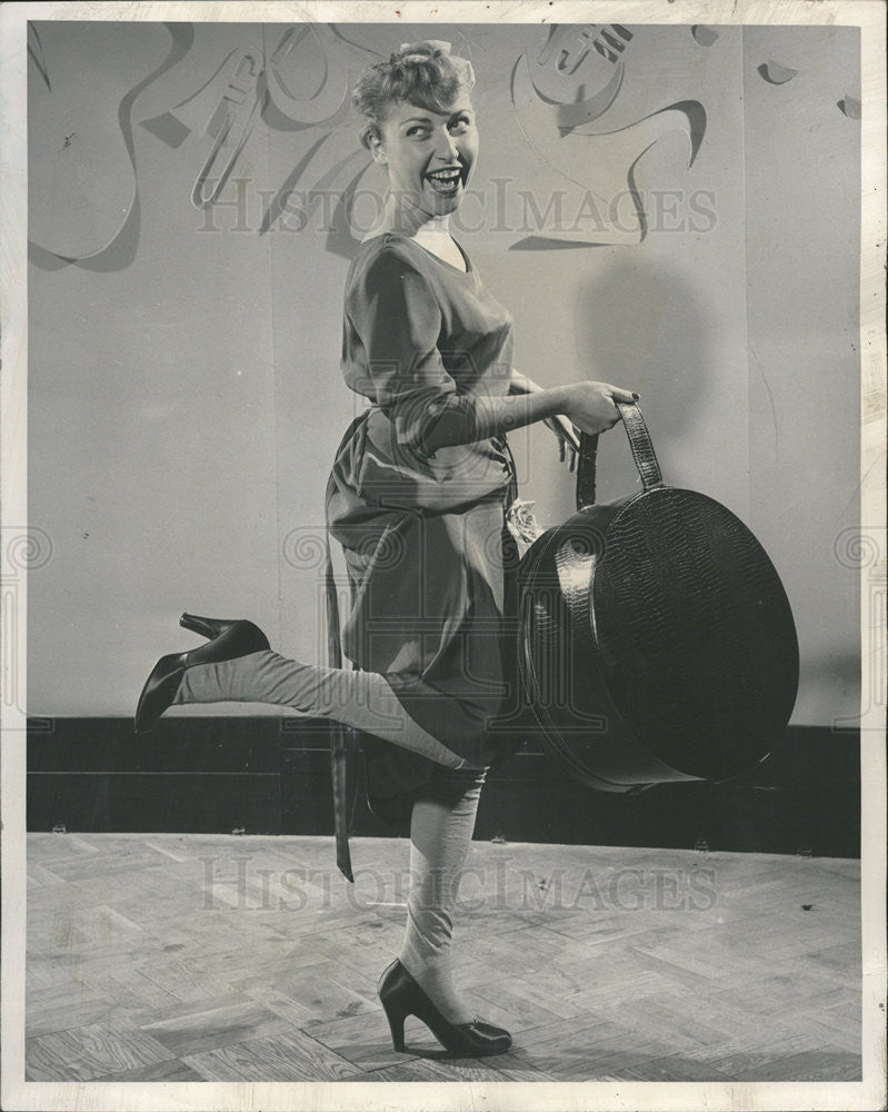 1950 Press Photo Christine Nelson, &quot;College Inn Story&quot; - Historic Images