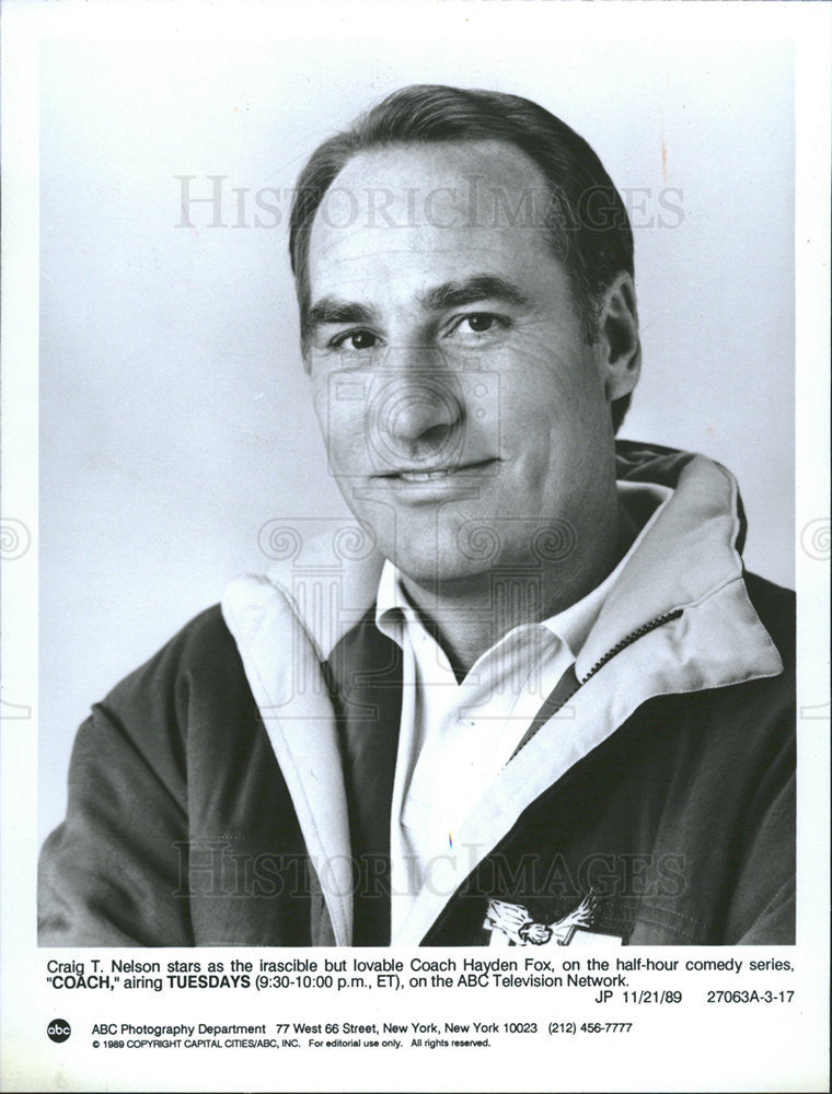1989 Press Photo Craig Nelson Star Coach Hayden Fox - Historic Images
