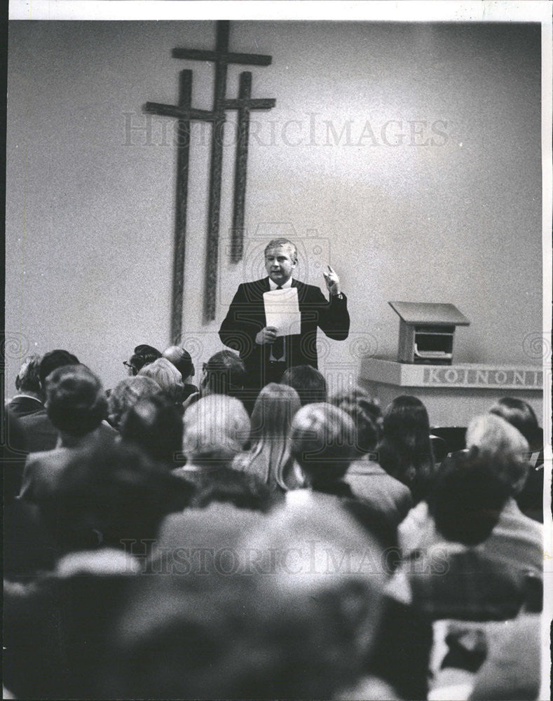 1969 Press Photo Dale Nelson Pastor Covenant United Methodist Church - Historic Images