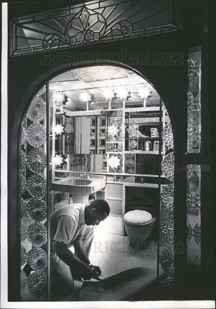 1970 Press Photo Robert Rhea/Interior Decorating/Design/Architecture/Carpet - Historic Images