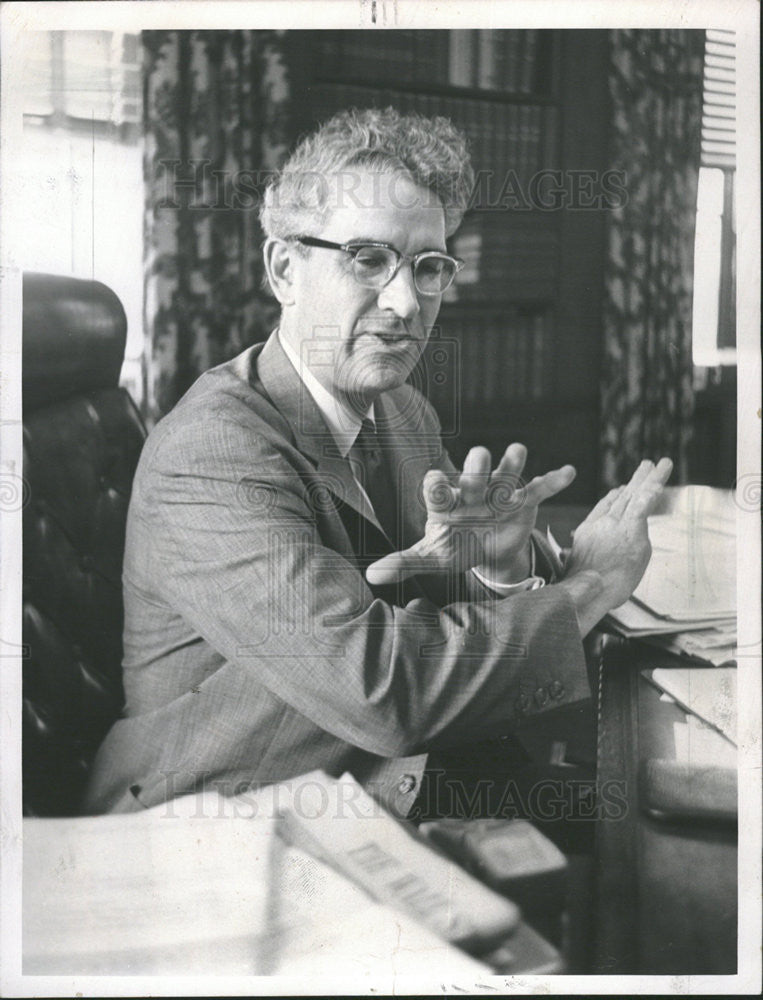 1969 Press Photo Charles S. Rhyne, World Conference on World Peace through Law. - Historic Images